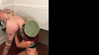 Latina milf trains tatted slut