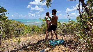 Damn! Outdoor Anal Sex on a Northeastern Beach with Latina Milf!