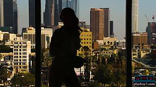 Redhead MILF Beauty Tawny Swain Strips Fully Nude for Playboy