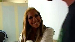 Carmel Moore takes her boyfriend's huge cock into her tight pussy!