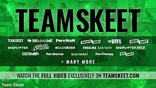 Stepson walks in on stepmom riding big dildo