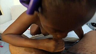 Curly Haired Bitch Gives Sloppy Deepthroat To Jhodez1's Dick