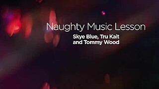 Naughty Student Threesome Skye Blue Tru Kait!