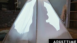 Lily Starfire Seduces Stepdaddy For Sneaky Fuck In Same Room As Oblivious Stepmom