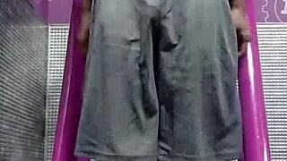 Intense workout session with roommate in dorm fitness area