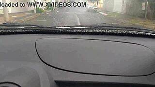 Neighbor's Wife Pays Uber Driver with Delicious Blowjob in Car