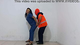 nurse in hospital gives massage to patient, latina milf keeps it professional