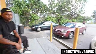 Latina Milf Deepthroats Big Black Cock On Florida Street