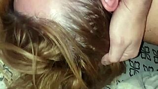Throat pie with my cock in her mouth during deepthroat session