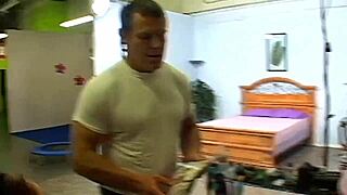 fucking blonde mom kayla synz in doggystyle on bed?