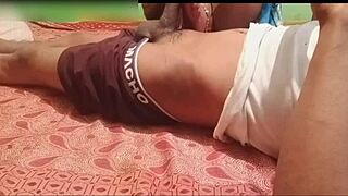 Desi Indian Footjob with Intense Outdoor Group Action. Mommy Leads Wild Licking and More!