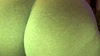 yo, check this big booty teen 18+ twerking in tight yoga shorts, wanna see more of that wet action?