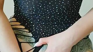 Stepmother's big tits bounce hard during intense close-up pounding