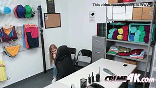 Big cock officer is pounding their wet pussies in the security office