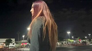 Artemisia Love smokes outdoors in LA late night 😏