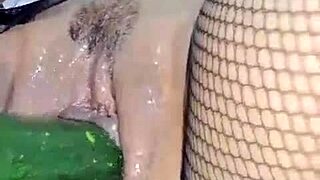 colombian milf enjoys close up scene