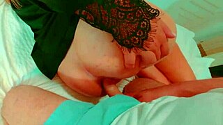 Fuck the stepmom's ass! Cowgirl anal ride on a big cock.