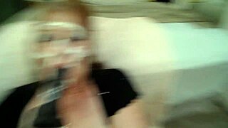 Redhead Mature In Humiliation Roleplay Sucking Dildo