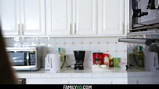 Step family orgy for thanksgiving with aften opal