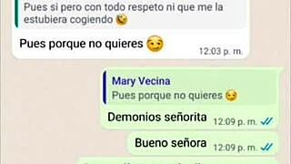 Doña Mary finally gives in for steamy mature action