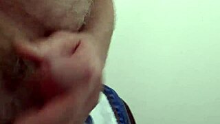 rustyas1 jerking off in a public toilet, may 2025.