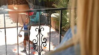 mom gets pumped by bbcs workout