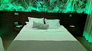 latina milf tells chubby handyman to oil her up and make her squirt