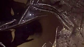 mother in law says, 'pissing outside in pantyhose is so great!'