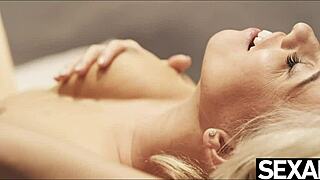 sexy blonde lesbians eat each others pussy to multiple orgasms