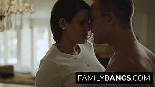 Stressed milf bangs messy son-in-law in wild car scene