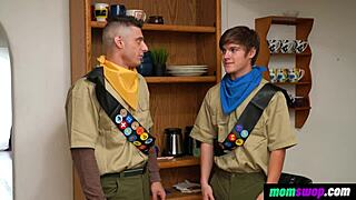 Step Moms Teach Boys Survival Skills In Orgy?