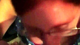 Busty wife gives provocative blowjob