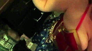 Busty wife gives provocative blowjob