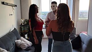 i watched antonella fuck the halloween masked michael in the dorm