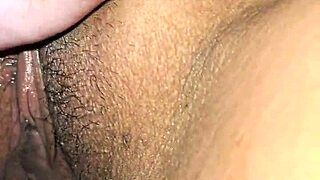 gray panties latina milf shows off sexy pussy