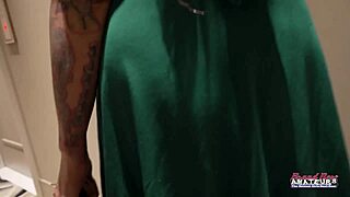 Tattooed Cindy Crawford banged hard, eats cum