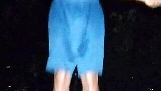 i explore the park with my brunette teacher