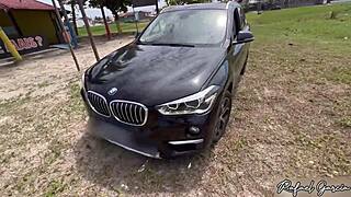 I Fucked in the Abandoned Kiosk with a Hot Girl from the Beach