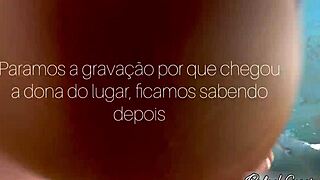 I Fucked in the Abandoned Kiosk with a Hot Girl from the Beach