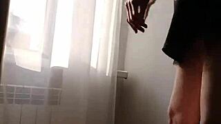 Milf Slut Reveals Puffy Pussy Under Skirt in Solo Fetish