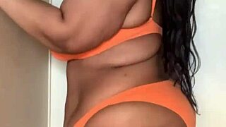 Horny Ebony Pornstar Dances In Bikini Showing Big Ass And Natural Tits