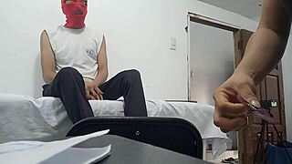 Why does this feminine doctor touch herself during patient care?