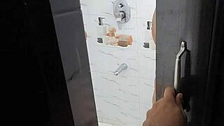 Big boobs stepmom in shower fucking creampie squirt close up