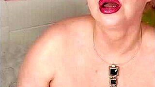 Chubby stepmom enjoys private time