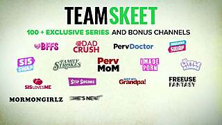 Cougar Stepmom Lucky Starr Gives Thigh-Melting Massage, Discovers Huge Cock, Rides Wildly