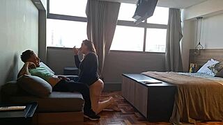 Boss's Mother-in-Law in Lingerie Gets Eaten and Creampied