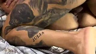 I asked for a strong fuck, and the tattooed guy delivered while he watched.