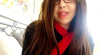 i love how my stepmom massages me with her tits and ass in pantyhose