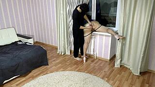 Mature Milf Getting Her Ass Fucked On The Home Windowsill