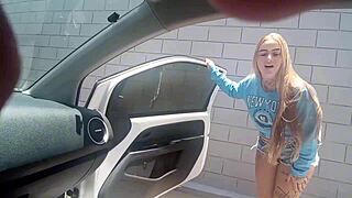 Ride with aunt ends with fingering my niece's pussy